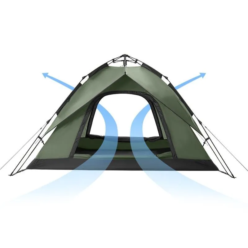 Naturehike Automatic Tent for 3-4 People 225x205x130 - Forest Green