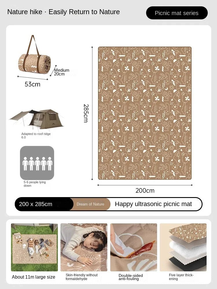 Naturehike Happy Ultrasonic Picnic Mat 200x285cm - Nature