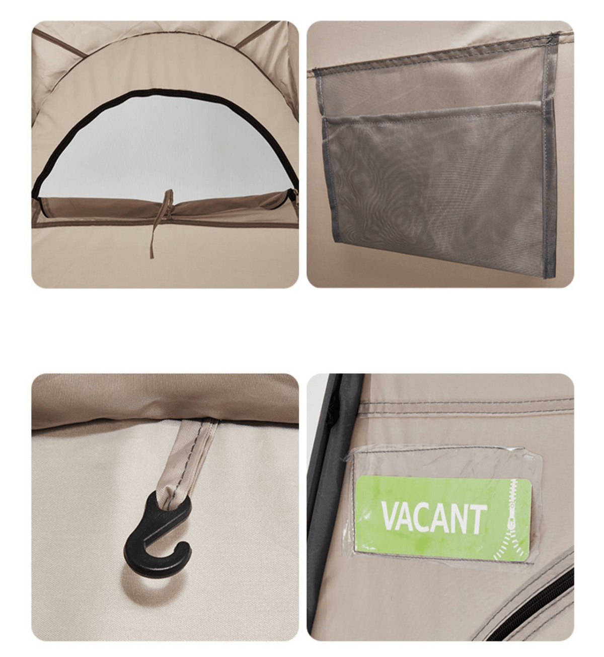 Naturehike Foldable Portable Changing Tent - Brown