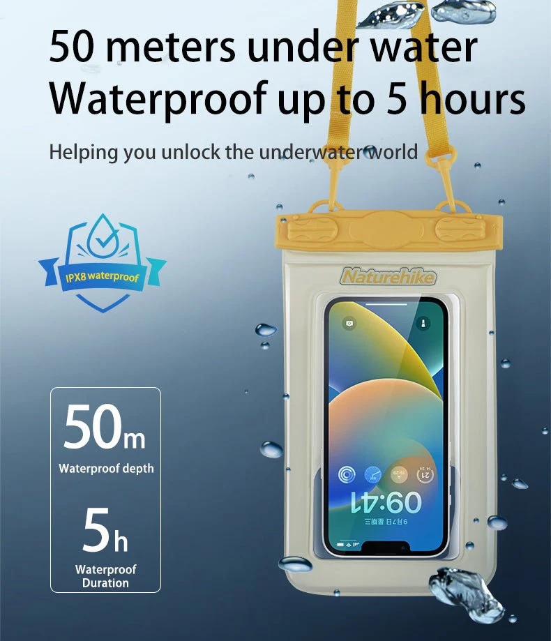 Naturehike Waterproof Floating Phone Bag - Yellow