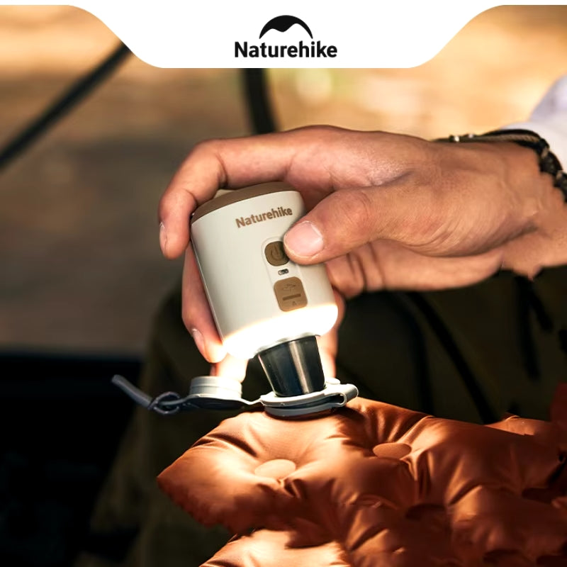 Naturehike Wind Mini Outdoor Multifunctional Inflatable Pump - Oat Grey