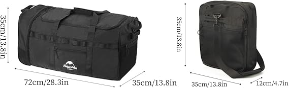 Naturehike XS03 Folding Tug Bag - Black