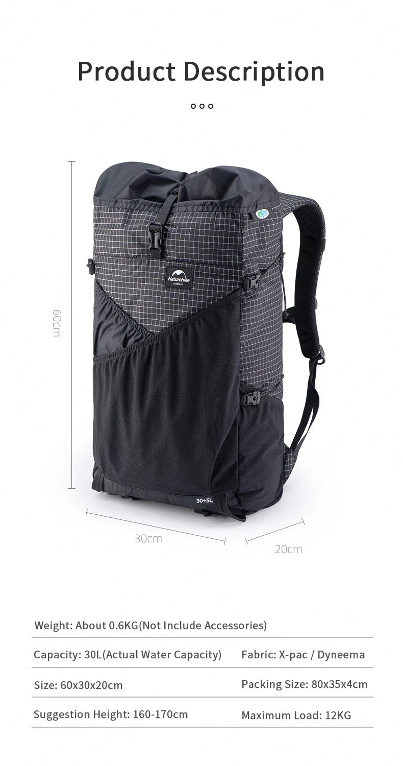 Naturehike ZT14 XPAC backpack 20L - Black