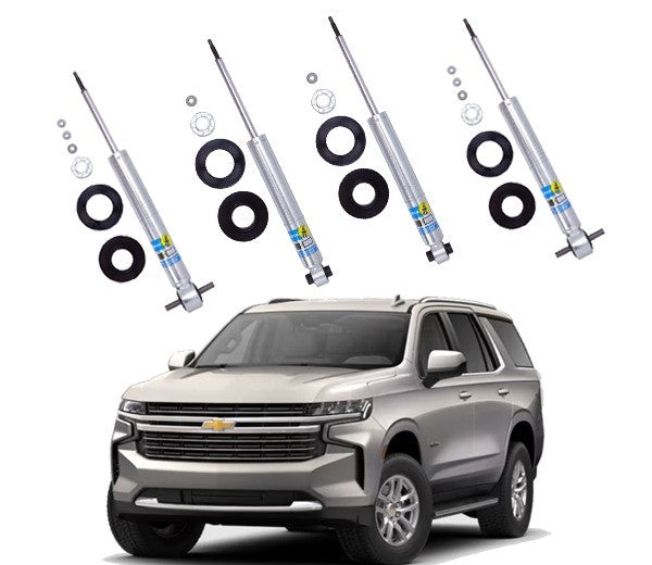 BILSTEIN | 0-2.3″ FRONT & 0-1.8″ REAR 5100 SHOCKS KIT | CHEVY TAHOE/GMC YUKON 4WD 2021+