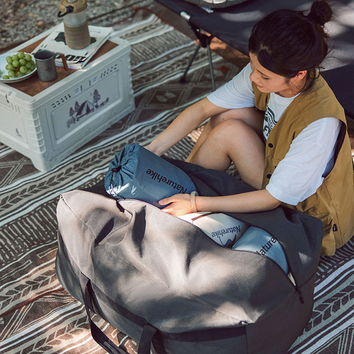 Naturehike Updated outdoor storage bag (100litre) - Dark Gray