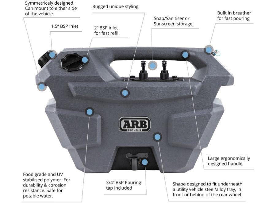 ARB | Frontier Tank Portable Water | 28L