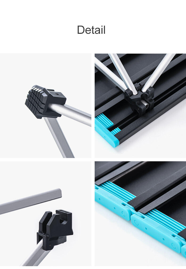 Naturehike FT08 aluminum alloy folding table (Large) - Rock Black