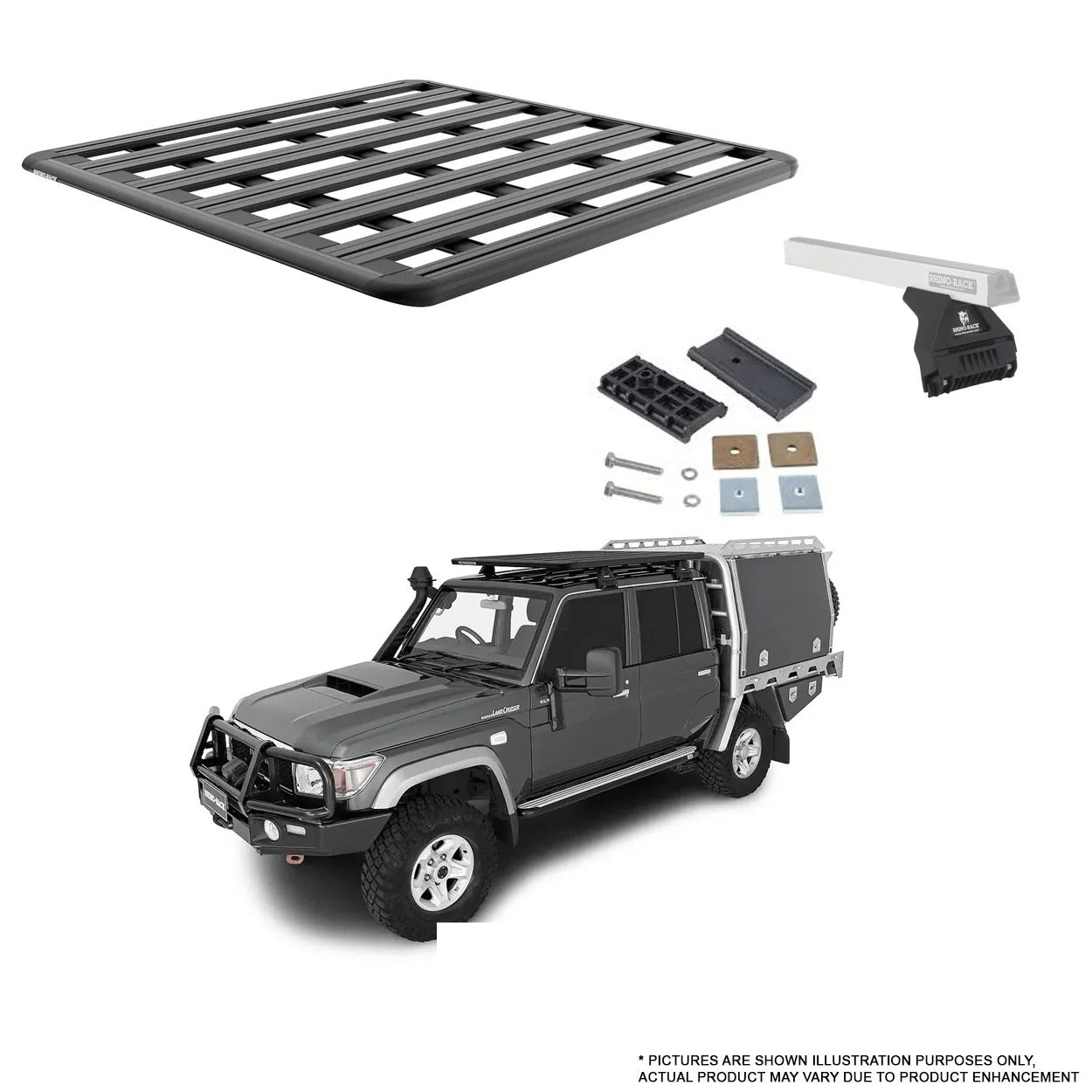 RHINO-RACK | PIONEER PLATFORM 6 | LC79 4DR 2007-2025 | RL 1500MM X 1430MM/1380MM