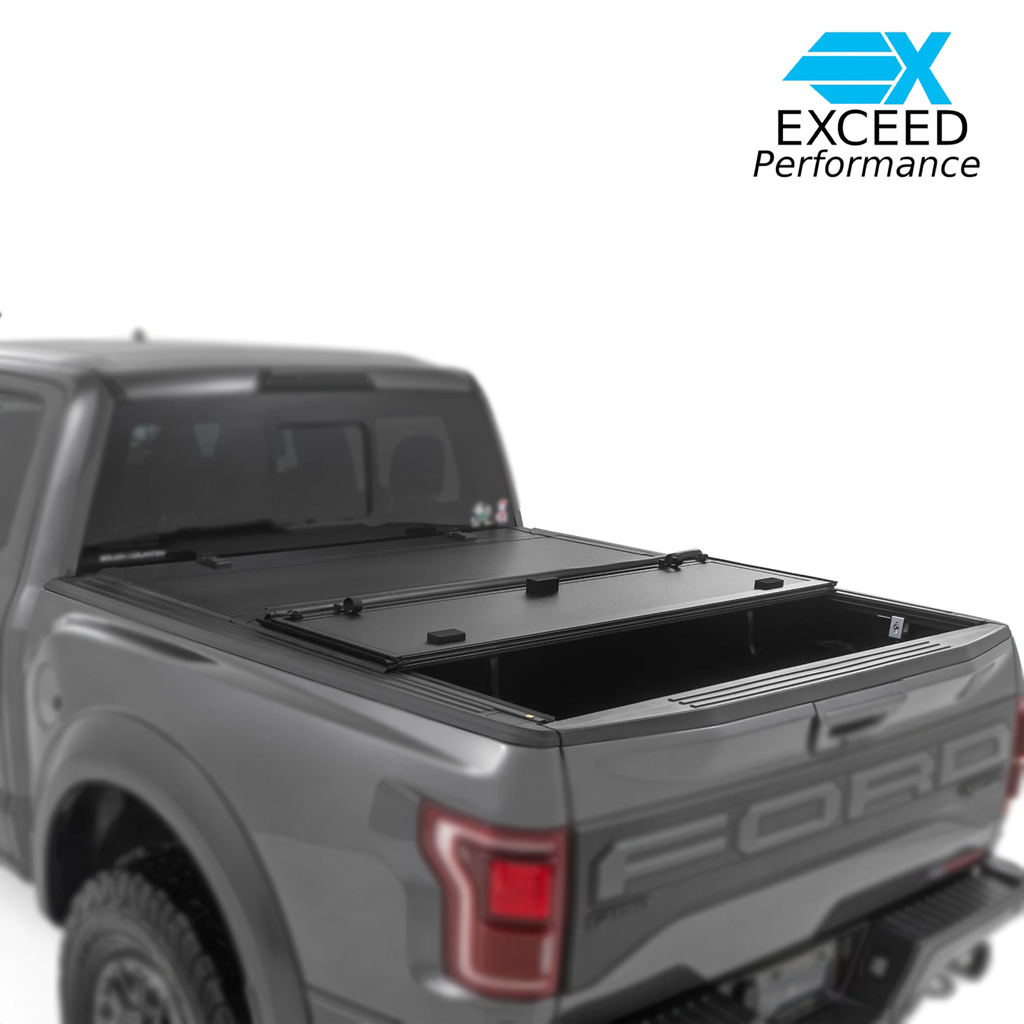 Exceed Hard Tri Fold Bed Cover |5'7" Bed Ford F-150 21+ (Kit)