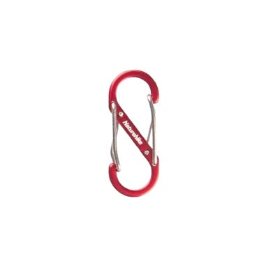 Naturehike S Type Aluminium Alloy Hook 4PCs (Small) - Red