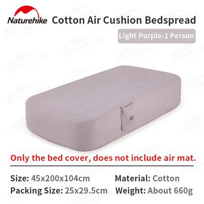 Naturehike Half Summer - Cotton Air Cushion Bedspread Cover Single - Lavender