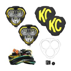 KC LIGHTS | UNIVERSAL FLEX ERA 3 60W MASTER KIT | BOTH BEAM OPTION PAIR 4383 LUMENS EA