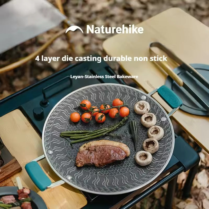 Naturehike Stainless Steel Baking Pan 34x34 - Black