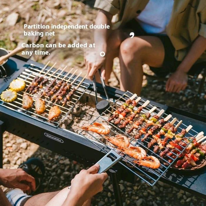 Naturehike (Moyan) Multi-functional Vertical Barbecue Grill 110x29x73 - Black