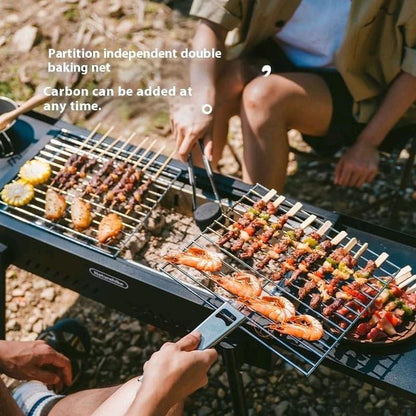 Naturehike (Moyan) Multi-functional Vertical Barbecue Grill 110x29x73 - Black