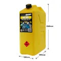 PRO EQUIP -MILITARY STYLE' 20L YELLOW DIESEL FUEL CAN