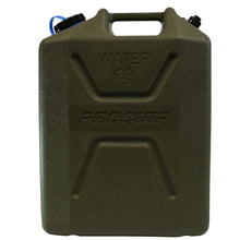 PRO EQUIP - HEAVY DUTY WATER JERRY CAN 22L, 58mm CAP,W/TAP, GREEN OLIVE DRAB