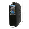PRO EQUIP - HEAVY DUTY 20L BLACK PLASTIC FUEL CAN