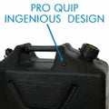 PRO EQUIP - HEAVY DUTY 20L BLACK PLASTIC FUEL CAN