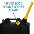 PRO EQUIP - HEAVY DUTY 20L BLACK PLASTIC FUEL CAN