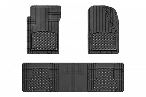 WEATHERTECH | UNIVERSAL TRIM-TO-FIT 3-PIECE FLOOR MAT | BLACK