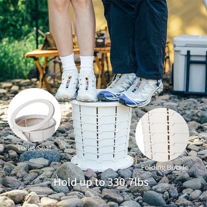 Naturehike Outdoor folding portable toilet - White