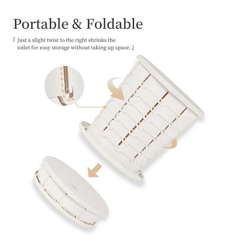 Naturehike Outdoor folding portable toilet - White