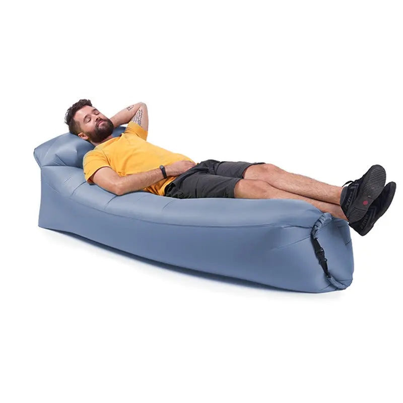 Naturehike Double Pillow Lazy Inflatable Sofa 180x70x52 - Blue