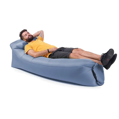 Naturehike Double Pillow Lazy Inflatable Sofa 180x70x52 - Blue