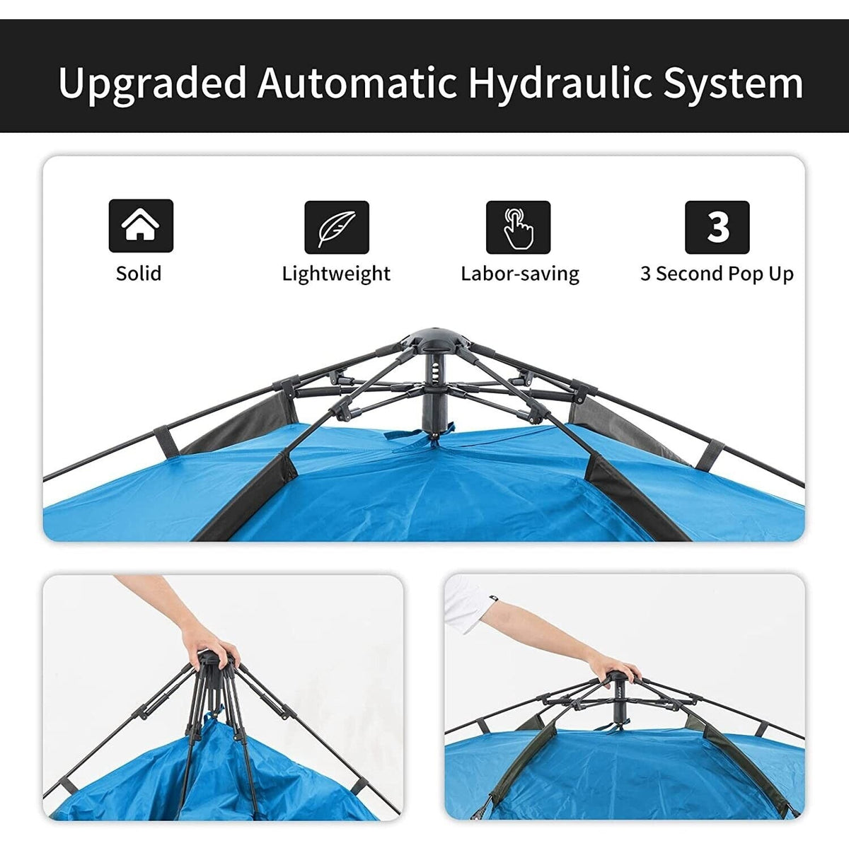 Naturehike automatic tent for 3-4 people - Blue
