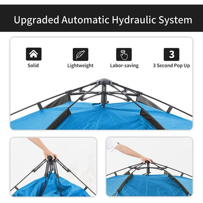 Naturehike automatic tent for 3-4 people - Blue