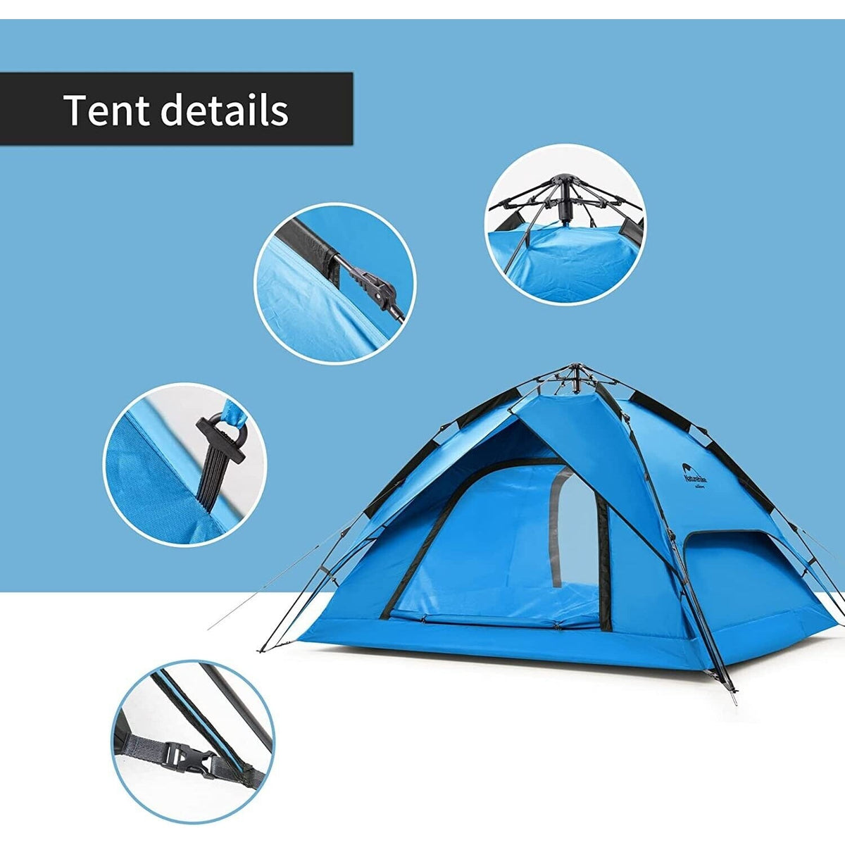 Naturehike automatic tent for 3-4 people - Blue