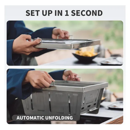 Naturehike Stainless Steel Folding Grill Small - Stainless Steel