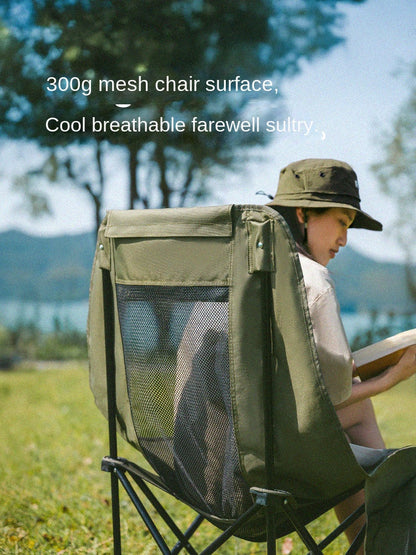 Naturehike Sea Star 002 Push-up High-Back Gauze Moon Chair - Green