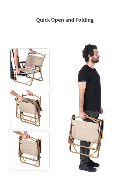 Naturehike MW02 Outdoor Folding Chair - Khaki