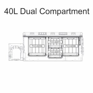 40L Dual-Zone Drawer Refrigerator & Freezer