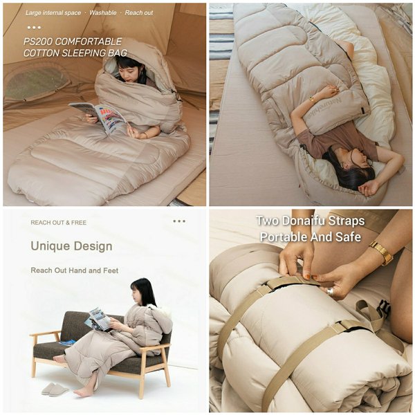 Naturehike Egg-Shaped Sleeping Bag Light Edition 95x220 - Brown