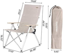 Naturehike Aluminum alloy folding lying Chair - Khaki