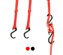 PERFECT BUNGEE | 48″ ADJUSTABLE BUNGEE STRAP W/ REMOVABLE GLASS FILLED NYLON HOOKS | 2 PACK