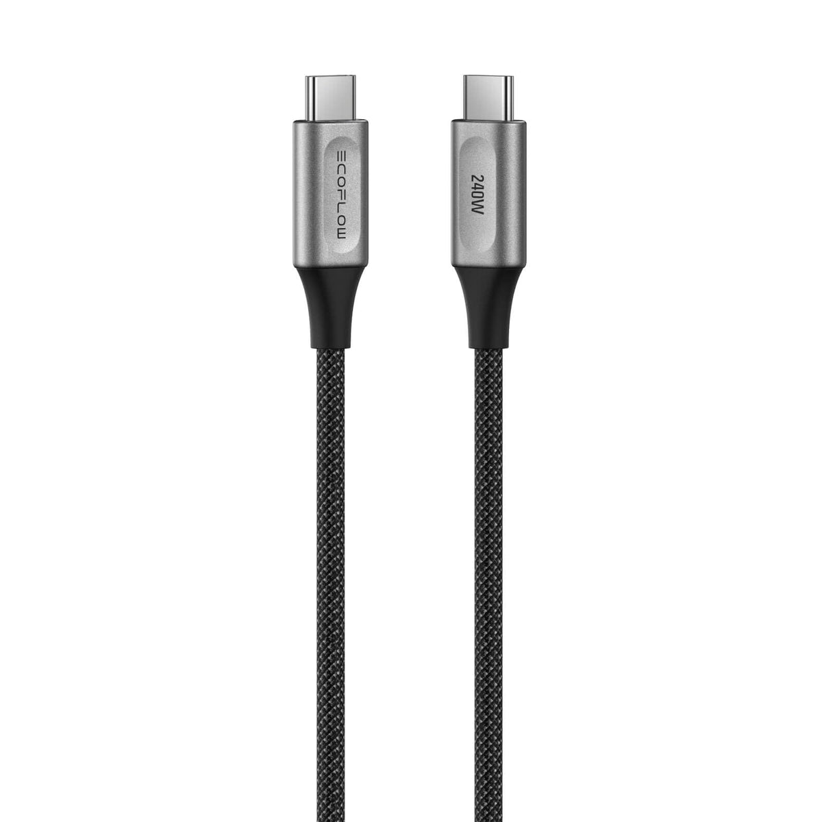 EcoFlow RAPID Pro USB-C to USB-C Cable (240W, Nylon) 182cm - Black