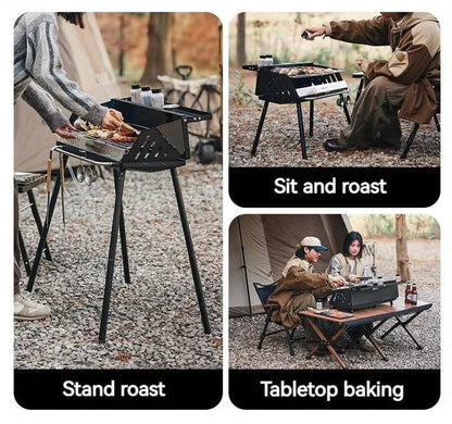 Naturehike Vertical Barbecue Grill 80x48x84 - Black