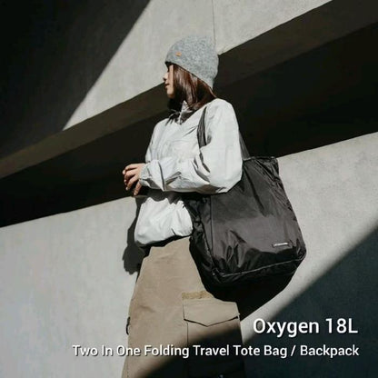 Naturehike Oxygen 2-way Portable tote Bag 18L - Black