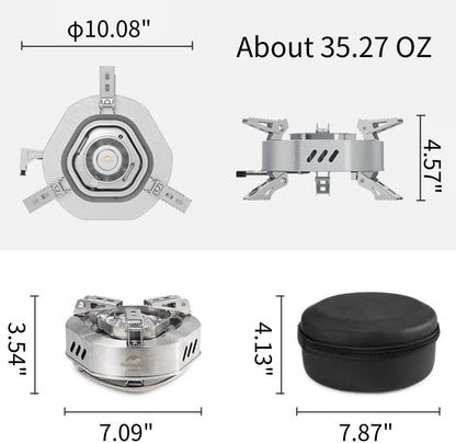 Naturehike High Power Folding Gas Stove - Silver
