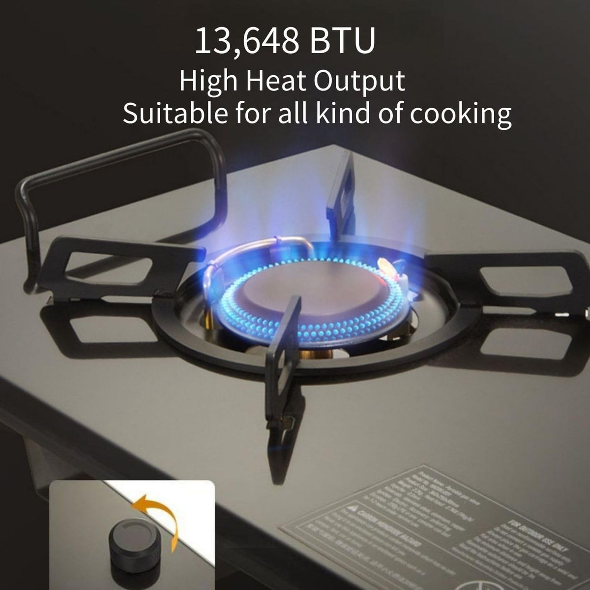 Naturehike G01 tabletop Folding Single Head Gas Furnace - Black