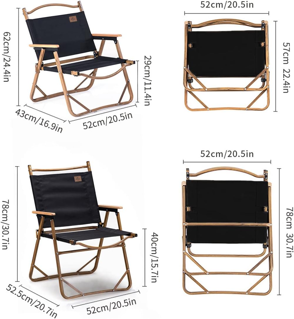 Naturehike MW02 outdoor folding Chair - large Black