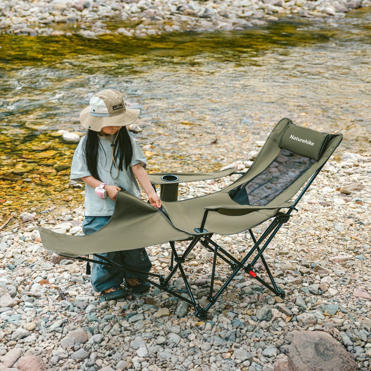 Naturehike Muwang T05 Leisure Lounge Chair - Hiking Green