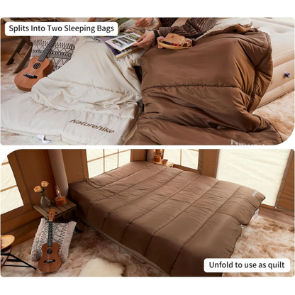 Naturehike Cengran Layered Sleeping Bag 3 Layer 210x90 - Brown