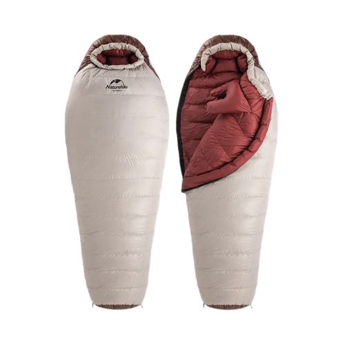 Naturehike (Snowbird) Mummy duck down sleeping Bag M(880G) - Smoke Brown