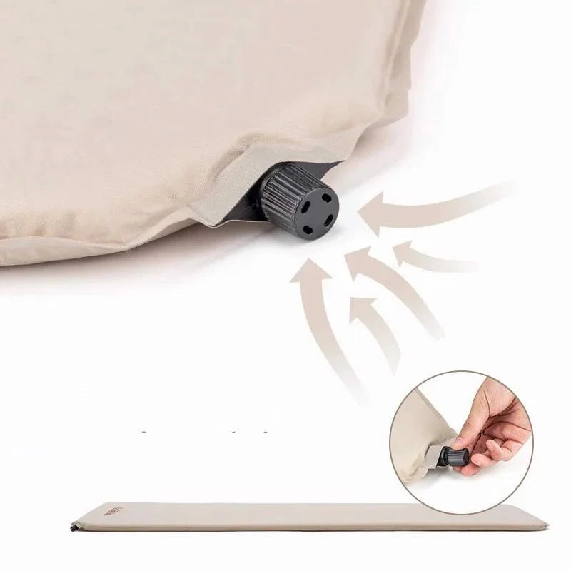 Naturehike Square self inflatable sleeping pad - Beige