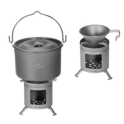 Naturehike Mini Titanium Wood Stove Titanium Color
